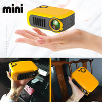 HKM-148691 Mini Portable Projector 800 Lumens Eye-Care 1080p LCD with 50,000 Hours Lamp Life