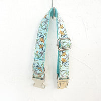 HKM-148691 Water Clear Flower Dog Collar for Small to Large Breeds, Adjustable Polyester Design