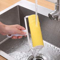 HKM-148755 Large Washable Roller Brush for Dust and Hair Removal from Clothes - 16cm Length, 4.5cm Diameter