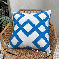 HKM-148883 Handmade Retro Double-Faced Plush Cushion Cover with Floral Design, 45x45 cm