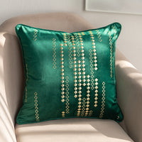 HKM-148883 Handmade Retro Double-Faced Plush Cushion Cover with Floral Design, 45x45 cm