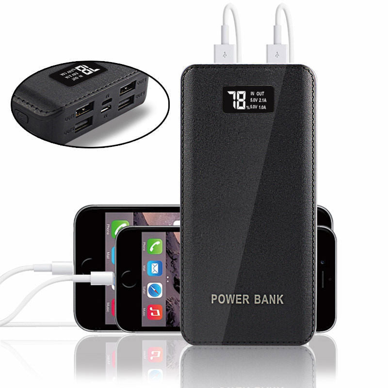 HKM-149011 20000mAh Multi-USB Power Bank with Liquid Lithium Ion Battery and Fast Charging