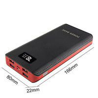 HKM-149011 20000mAh Multi-USB Power Bank with Liquid Lithium Ion Battery and Fast Charging