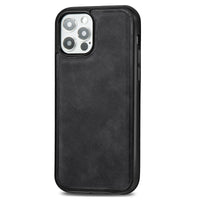 HKM-149075 Retro Magnetic Phone Case for iPhone 12 Models - Skin-Sensitive PU+PC Back Cover in Various Colors