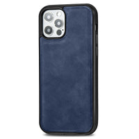 HKM-149075 Retro Magnetic Phone Case for iPhone 12 Models - Skin-Sensitive PU+PC Back Cover in Various Colors