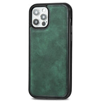 HKM-149075 Retro Magnetic Phone Case for iPhone 12 Models - Skin-Sensitive PU+PC Back Cover in Various Colors