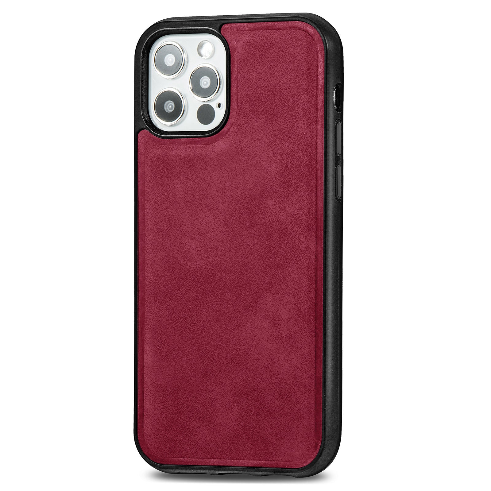 HKM-149075 Retro Magnetic Phone Case for iPhone 12 Models - Skin-Sensitive PU+PC Back Cover in Various Colors