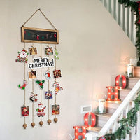 HKM-149075 Wooden Photo Clip Wall Decor - Modern Hanging Crafts Ornaments, 38x90cm