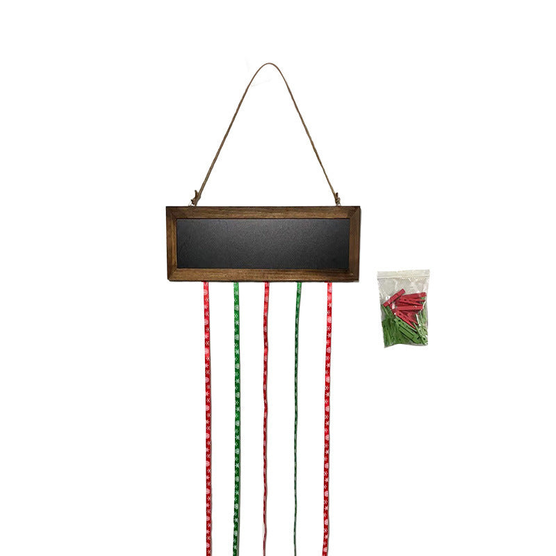 HKM-149075 Wooden Photo Clip Wall Decor - Modern Hanging Crafts Ornaments, 38x90cm