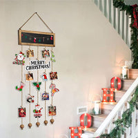 HKM-149075 Wooden Photo Clip Wall Decor - Modern Hanging Crafts Ornaments, 38x90cm