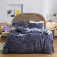 HKM-149139 Warm Polyester Bed Sheet and Quilt Cover Set - Multiple Sizes Available