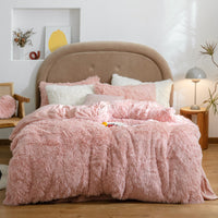 HKM-149139 Warm Polyester Bed Sheet and Quilt Cover Set - Multiple Sizes Available
