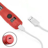 HKM-149331 USB Rechargeable Electric Grinder with Adjustable Speed and 25 Accessories for DIY Projects
