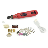 HKM-149331 USB Rechargeable Electric Grinder with Adjustable Speed and 25 Accessories for DIY Projects