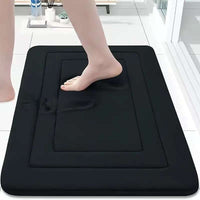HKM-149395 Thickened Memory Foam Anti-Slip Coral Velvet Bathroom Mat for Entrance