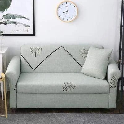 HKM-149459 Modern Striped Full Stretch Polyester Sofa Cover for Complete Protection