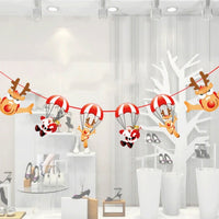 HKM-149587 Cartoon Hanging Flag Christmas Ornament - Paper, 20x30cm
