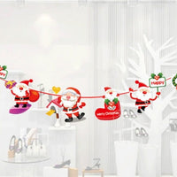 HKM-149587 Cartoon Hanging Flag Christmas Ornament - Paper, 20x30cm