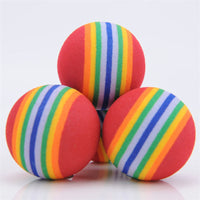 HKM-149587 EVA Pet Rainbow Ball Cat Foam Colorful Bouncy Ball