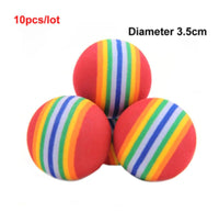 HKM-149587 EVA Pet Rainbow Ball Cat Foam Colorful Bouncy Ball