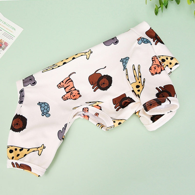 HKM-149651 Cartoon Dog T-Shirt for Pets – Comfortable Cotton Polyester Outfit, Sizes S to XXL