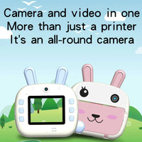 HKM-149715 Mini Cartoon Rabbit Instant Digital Print Camera with Wi-Fi for Kids Age 6+