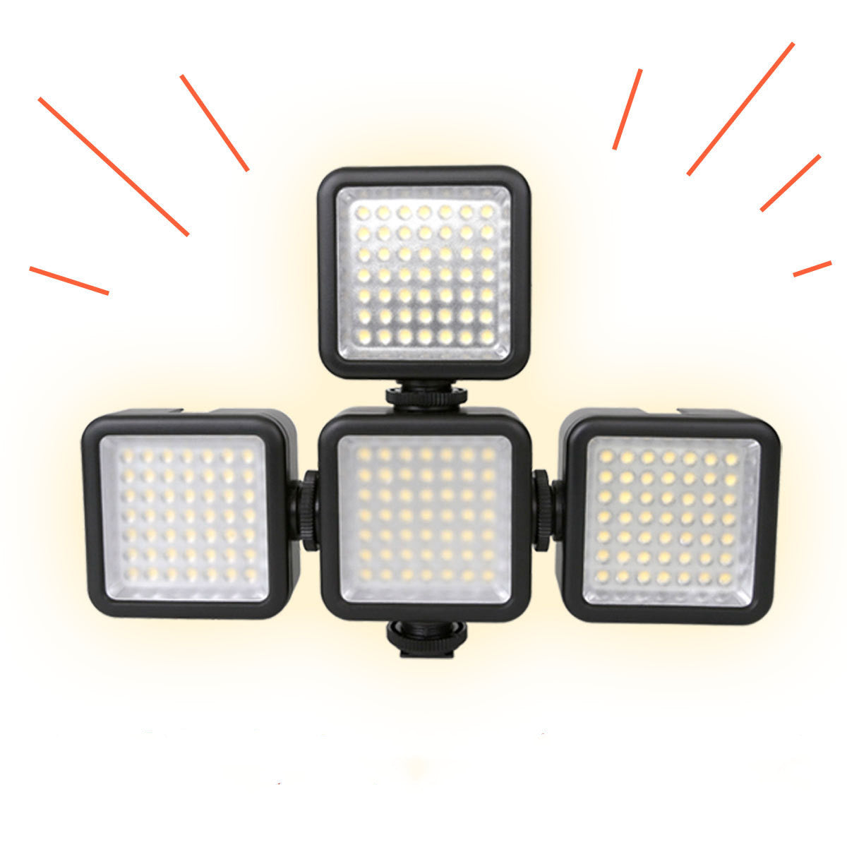 HKM-149715 W49 LED Video Light for SLR Cameras - 49 LEDs, 800lm, 50000hrs Life, 60° Beam Angle