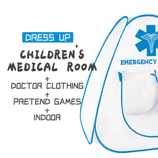 Pretend Play Doctor Tent for Kids - Educational Children's Playhouse for Ages 2-7