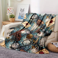 HKM-149971 Super Soft Flannel Blanket - Multiple Sizes, All-Season Design in Polyester Fiber