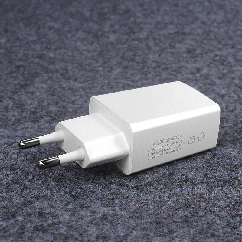 HKM-150035 5V 1000mA European Standard USB Power Charger for Tablets, LED Displays, and Small Electronics