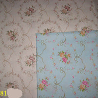 HKM-150035 Coffee Heart Shape Floral Print Peach Skin Polyester Fabric, 150cm Width, 80-90g Weight, Ideal for Crafts and Home Decor