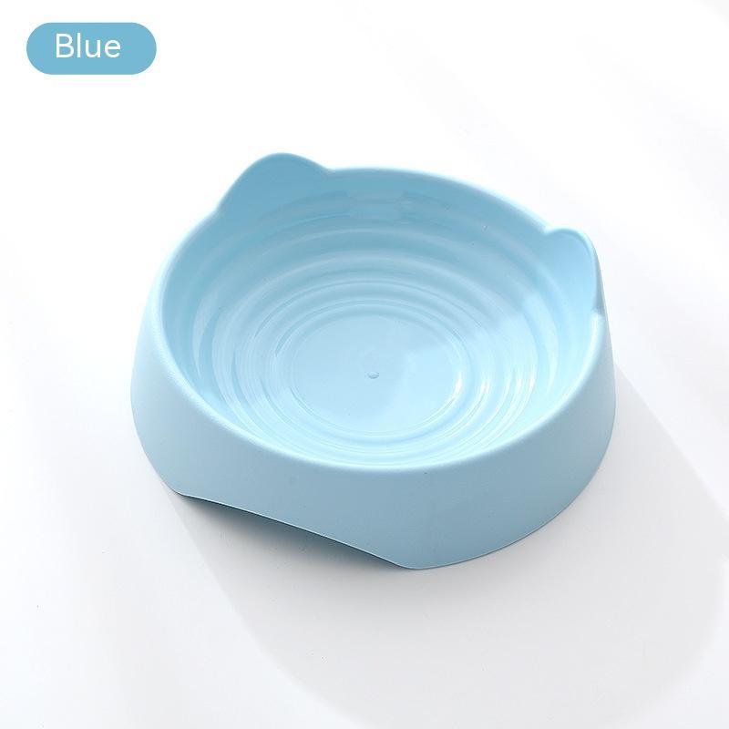 HKM-150163 Plastic Ear Thread Pet Bowl in Green, Pink, and Blue - Available in Small and Large Sizes