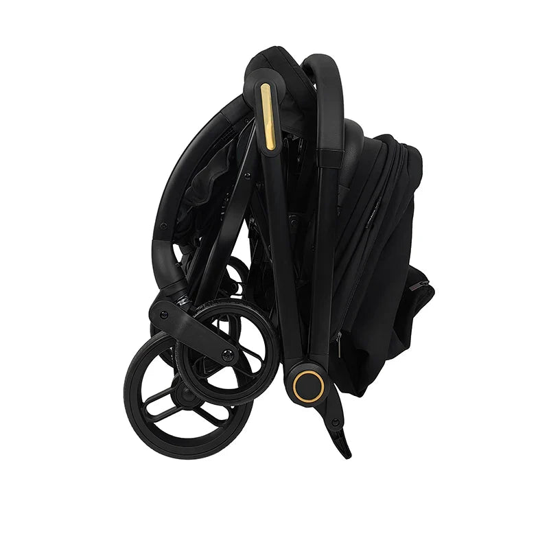 KTX-150163 Portable 2-in-1 Baby Trolley Pram with Five-Point Safety Belt for Newborns