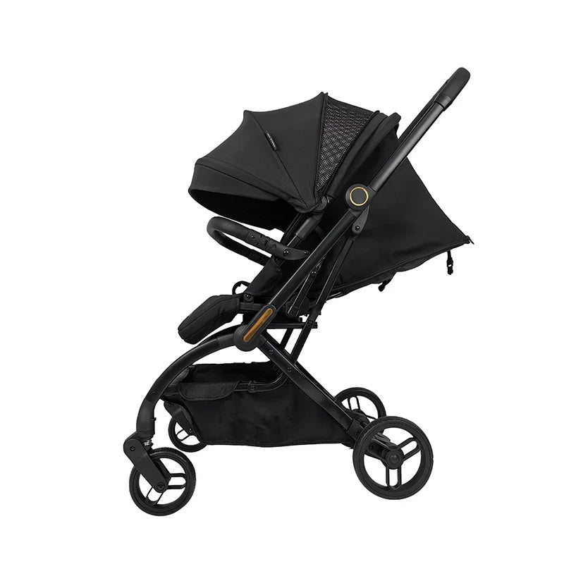 KTX-150163 Portable 2-in-1 Baby Trolley Pram with Five-Point Safety Belt for Newborns