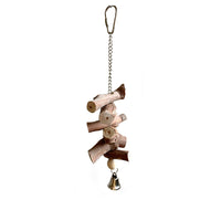 HKM-150227 Natural Vine Molar String for Birds and Small Pets with Bell