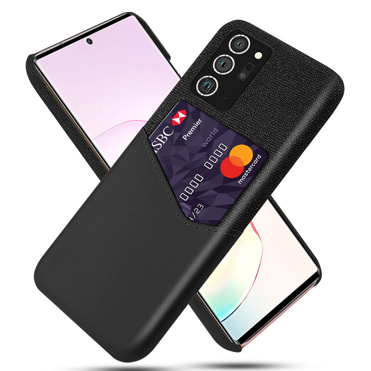 HKM-150227 Stylish Protective Leather Case with Cloth Pattern for Samsung Models