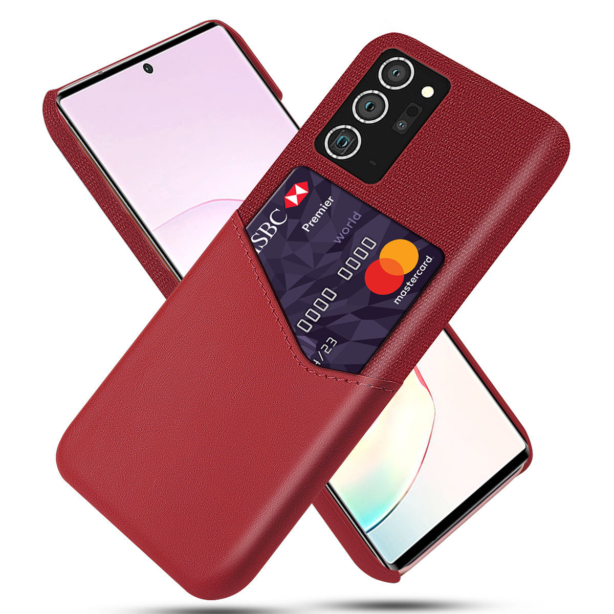 HKM-150227 Stylish Protective Leather Case with Cloth Pattern for Samsung Models