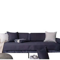 HKM-150291 Elegant Cotton Non-Slip Sofa Cushion Cover in Solid Colors