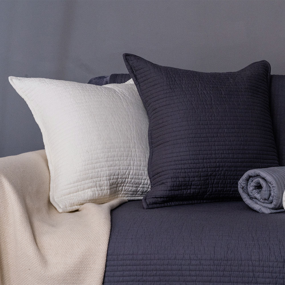 HKM-150291 Elegant Cotton Non-Slip Sofa Cushion Cover in Solid Colors