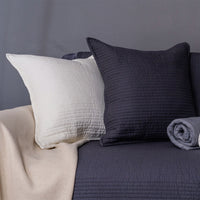 HKM-150291 Elegant Cotton Non-Slip Sofa Cushion Cover in Solid Colors