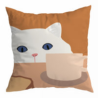 HKM-150355 Nordic Abstract Geometric Throw Pillow Cover in Peach Skin - 45x45CM