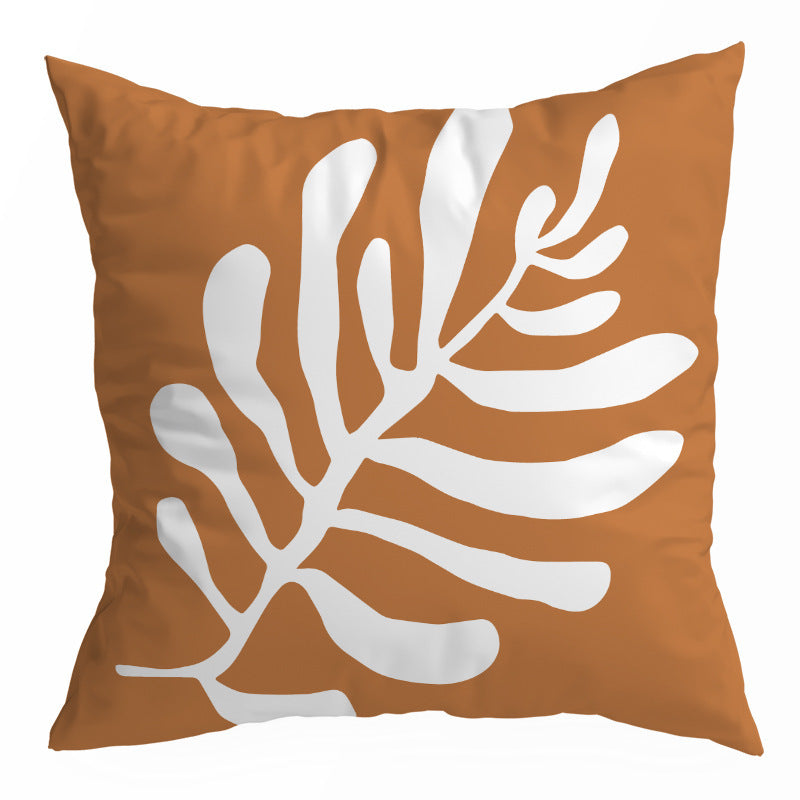 HKM-150355 Nordic Abstract Geometric Throw Pillow Cover in Peach Skin - 45x45CM