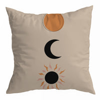 HKM-150355 Nordic Abstract Geometric Throw Pillow Cover in Peach Skin - 45x45CM