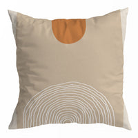 HKM-150355 Nordic Abstract Geometric Throw Pillow Cover in Peach Skin - 45x45CM