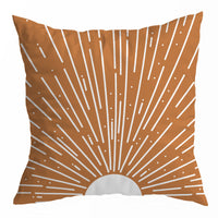 HKM-150355 Nordic Abstract Geometric Throw Pillow Cover in Peach Skin - 45x45CM