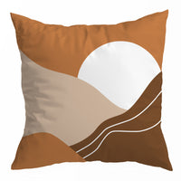 HKM-150355 Nordic Abstract Geometric Throw Pillow Cover in Peach Skin - 45x45CM