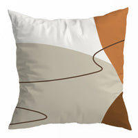 HKM-150355 Nordic Abstract Geometric Throw Pillow Cover in Peach Skin - 45x45CM