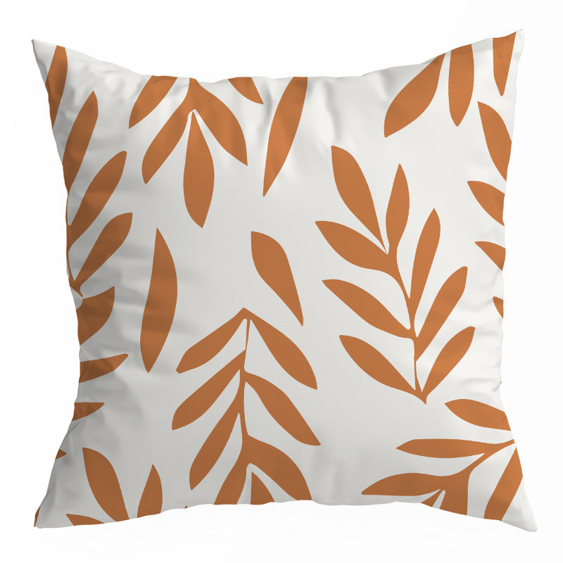 HKM-150355 Nordic Abstract Geometric Throw Pillow Cover in Peach Skin - 45x45CM