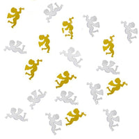HKM-150419 Angel Gold Silver Throwing Confetti for Newborn Baby Baptism and Birthday Party Decoration