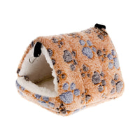 HKM-150419 Cozy Flannel Pet Nest for Hamsters, Hedgehogs, Sugar Gliders and Small Animals - Warm Winter Sleeping Bag